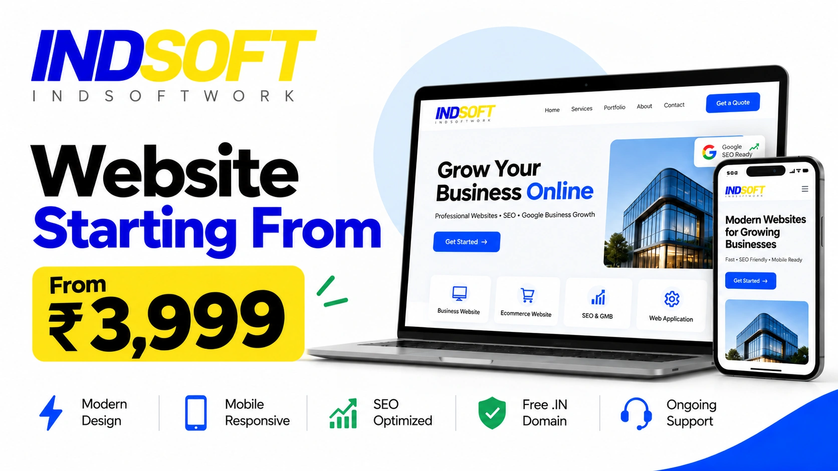 Web Development Company in India - IndSoftwork